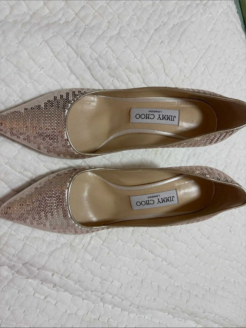Jimmy Choo Rose Sequin Pointed-Toe Pumps